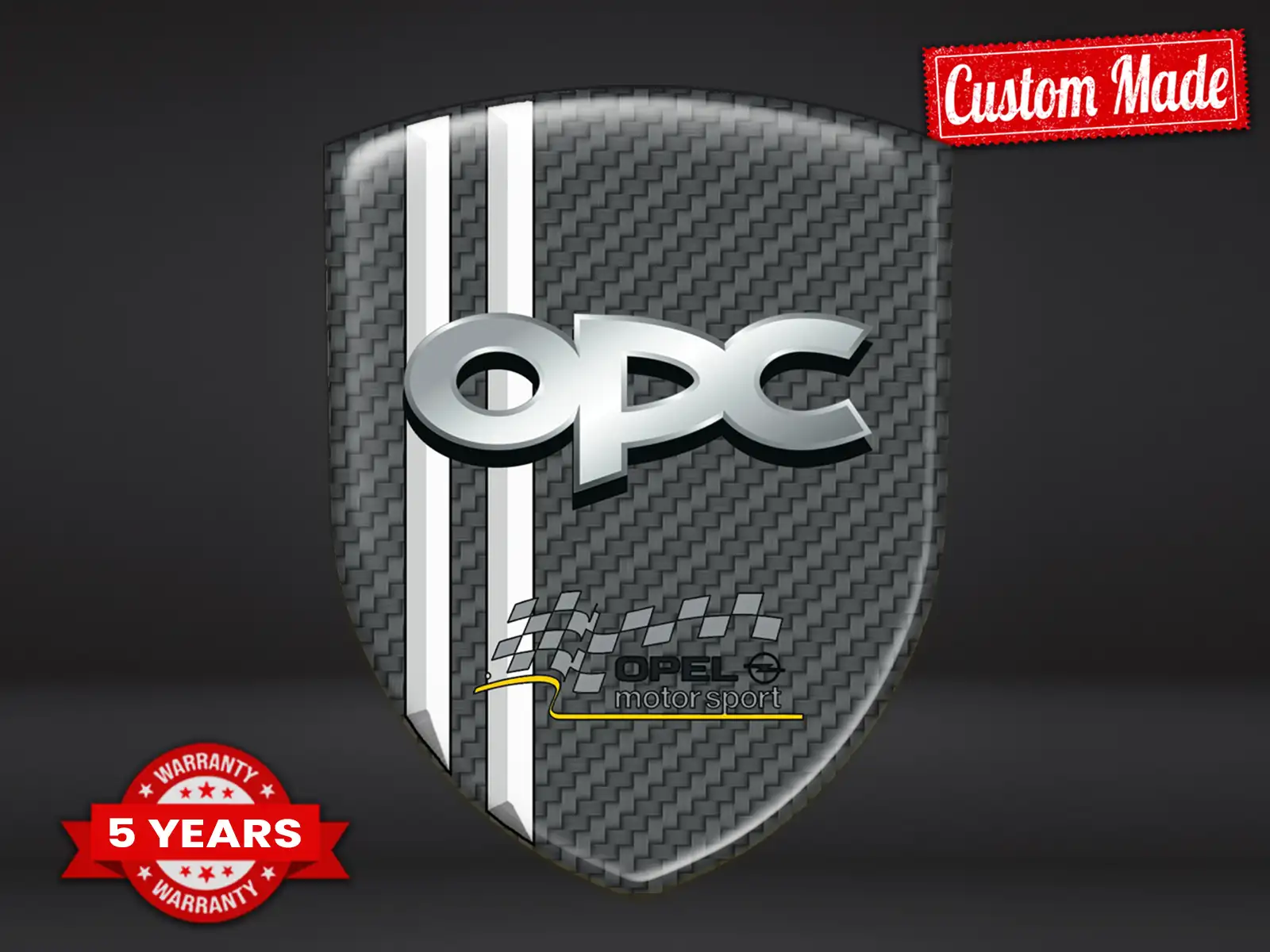 OPC Autocollants Arrière Sport Qualité Pro Auto